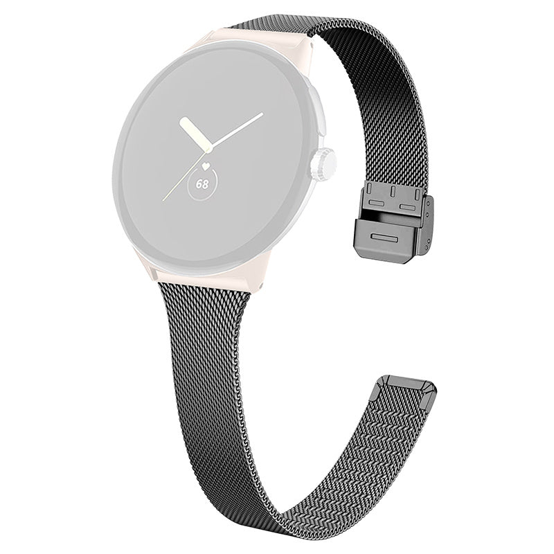 For Google Pixel Watch 2 Pixel Watch Fine Mesh Stainless Steel Watch Band Replacement Milanese Wrist Strap with Buckle For Google Pixel Watch 2 Pixel Watch Fine Mesh Stainless Steel Watch Band Replacement Milanese Wrist Strap with Buckle